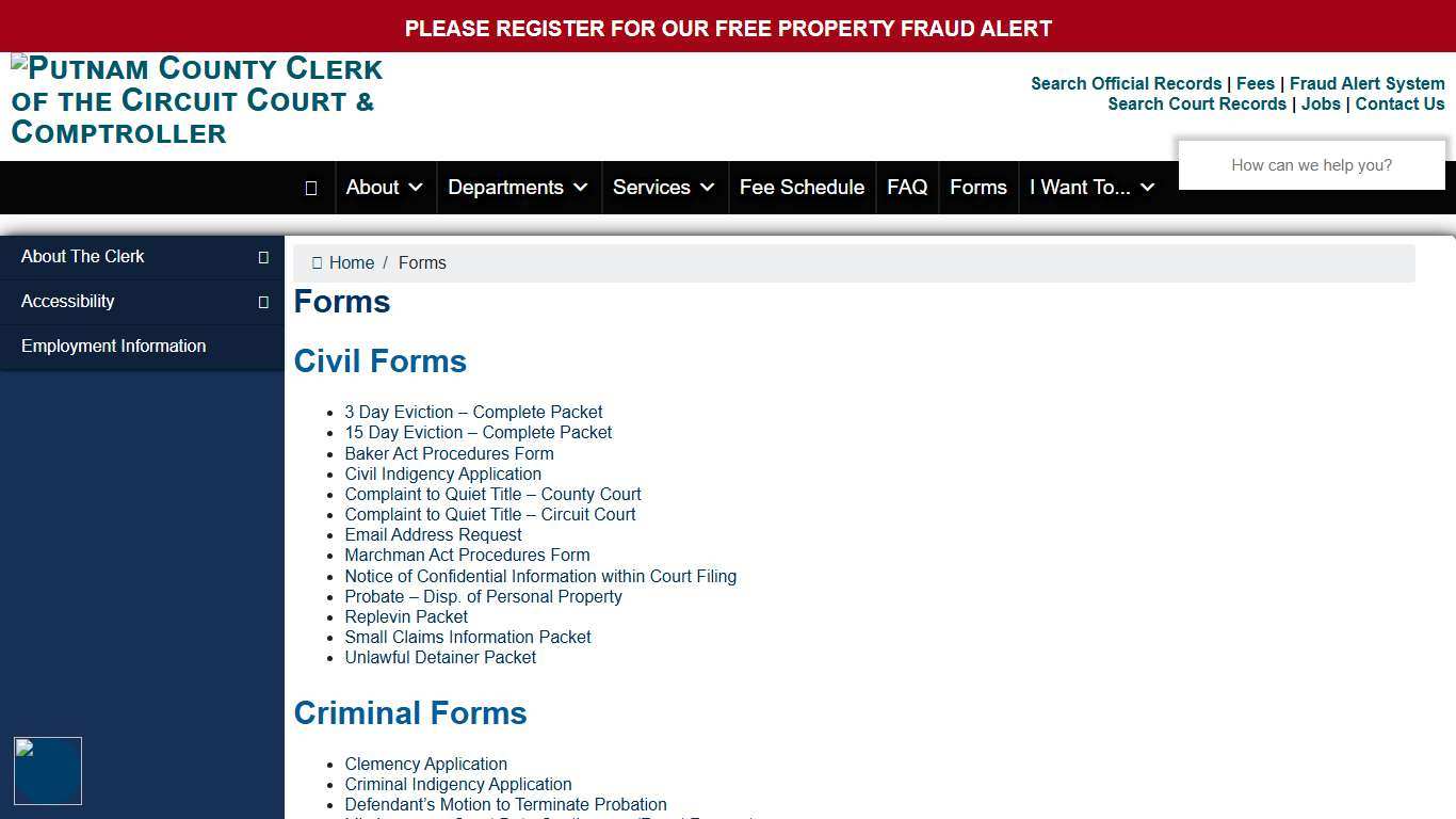 Forms – Putnam County Clerk of the Circuit Court & Comptroller