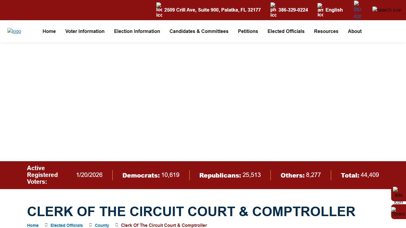 Putnam County, Florida - Supervisor of Elections